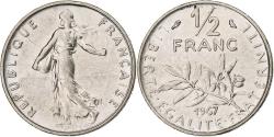 World Coins - France, 1/2 Franc, Semeuse, 1967, Paris, Nickel, , Gadoury:429
