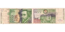 World Coins - Spain, 1000 Pesetas, 1992-10-12, VF(20-25)