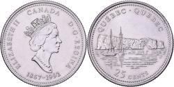 World Coins - Canada, Elizabeth II, 25 Cents, 1992, Royal Canadian Mint, Nickel,