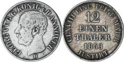 World Coins - Coin, German States, HANNOVER, Georg V, 1/12 Thaler, 3 Mariengroschen, 1853