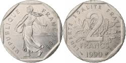 World Coins - France, 2 Francs, Semeuse, 1990, Pessac, Nickel, , Gadoury:547