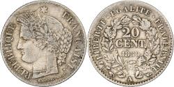 World Coins - FRANCE, Cérès, 20 Centimes, 1850, Paris, KM #758.1, , Silver, Gadoury #