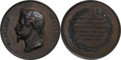 World Coins - France, Medal, Napoleon III, Nouveau Chœur, Tourcoing, 1861, Copper