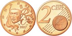 World Coins - France, 2 Euro Cent, 2007, Proof, , Copper Plated Steel, KM:1283