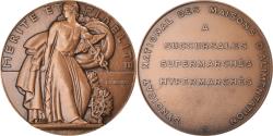 World Coins - France, Medal, Syndicat des Maisons d'Alimentation, Mérite, 1983, Baudry, Art