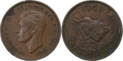 World Coins - Great Britain, George VI, Farthing, 1941, Bronze, , KM:843