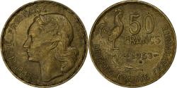 World Coins - France, 50 Francs, Guiraud, 1953, Beaumont - Le Roger, Aluminum-Bronze