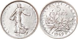 World Coins - Coin, France, Semeuse, 5 Francs, 1969, Paris, , Silver, KM:926