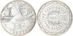 World Coins - France, 10 Euro, Bretagne, 2012, Paris, , Silver, KM:1866