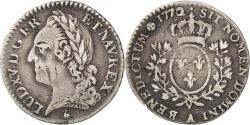World Coins - Coin, France, Louis XV, 1/10 Écu à la vieille tête, 12 Sols, 1/10 ECU, 1772