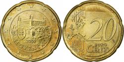 World Coins - Slovakia, 20 Euro Cent, 2009, Kremnica, BU, , Nordic gold, KM:99