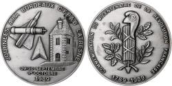 World Coins - France, Medal, Bicentenary of French Revolution, 1989, Silvered bronze