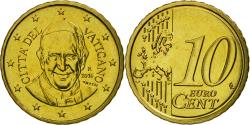 World Coins - VATICAN CITY, 10 Euro Cent, 2016, , Brass