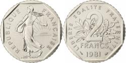 World Coins - France, 2 Francs, Semeuse, 1981, Paris, FDC, Nickel, , Gadoury:547