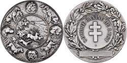 World Coins - France, Medal, Société canine de l'Est, n.d., Silvered bronze,