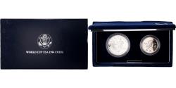Us Coins - United States, 1$ + 1/2$, USA World Cup 1994, 1994, Proof,