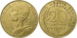 World Coins - France, 20 Centimes, Marianne, 1989, Paris, Aluminum-Bronze,