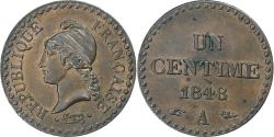 World Coins - France, Centime, Dupré, 1848, Paris, Bronze, , Gadoury:84, KM:754