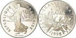 World Coins - Coin, France, Semeuse, 5 Francs, 1998, Paris, Proof, , Nickel Clad