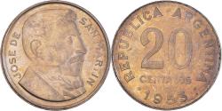 World Coins - Coin, Argentina, 20 Centavos, 1953