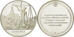 World Coins - France, Medal, La balance, Sciences & Technologies, , Silver