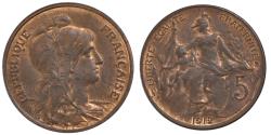 World Coins - Coin, France, Dupuis, 5 Centimes, 1912, Paris, , Bronze, Gadoury:165