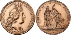 World Coins - France, Medal, Louis XIV, Battle of Cassel, 1977, MDP, Bronze, Mauger, Restrike