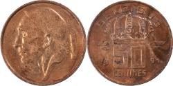 World Coins - Coin, Belgium, 50 Centimes, 1991