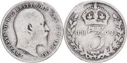 World Coins - Coin, Great Britain, Edward VII, 3 Pence, 1902, , Silver, KM:797.1