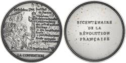 World Coins - France, Medal, Révolution Française, La Convention, History, 1988, Pépin
