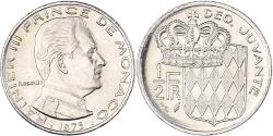 World Coins - Coin, Monaco, Rainier III, 1/2 Franc, 1975, , Nickel, KM:145