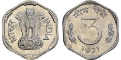 World Coins - Coin, INDIA-REPUBLIC, 3 Paise, 1971, , Aluminum, KM:14.2
