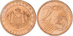 World Coins - Monaco, Rainier III, 2 Euro Cent, 2001, Paris, , Copper Plated Steel