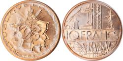 World Coins - Coin, France, Mathieu, 10 Francs, 1982, Paris, FDC, , Nickel-brass