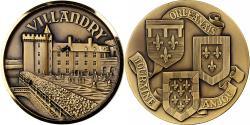 World Coins - France, Medal, Touraine, Orléanais, Anjou, Villandry, Bronze, J. Balme,