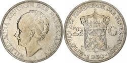World Coins - Netherlands, Wilhelmina I, 2-1/2 Gulden, 1930, Silver, , KM:165