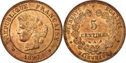 World Coins - Coin, France, Cérès, 5 Centimes, 1897, Paris, , Bronze, KM:821.1