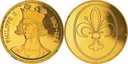 World Coins - France, Medal, Les Rois de France, Philippe II, History, , Vermeil