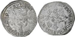 World Coins - France, Henri II, Douzain aux croissants, 1549, Rouen, Billon,