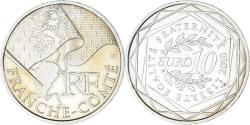 World Coins - France, 10 Euro, Euros des régions, 2010, Paris, Franche-Comté,