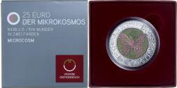 World Coins - Austria, 25 Euro, Mikrokosmos, 2017, Vienna, Bi-Metallic,