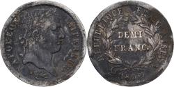 World Coins - France, 1/2 Franc, Napoléon I, 1808, Paris, Silver, , KM:680.1