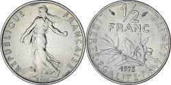 World Coins - Coin, France, Semeuse, 1/2 Franc, 1975, Paris, série FDC, , Nickel