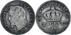 World Coins - Coin, France, 20 Centimes, 1866