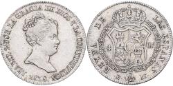 World Coins - Spain, Isabel II, 4 Réales, 1838, Barcelona, Silver,