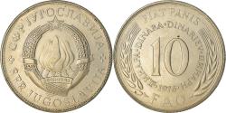 World Coins - Coin, Yugoslavia, 10 Dinara, 1976, , Copper-Nickel-Zinc, KM:63