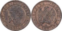 World Coins - France, Napoleon III, 1 Centime, 1856, Marseille, Bronze, , Gadoury:86