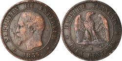 World Coins - Coin, France, Napoleon III, 2 Centimes, 1855, Marseille,