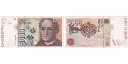 World Coins - Spain, 5000 Pesetas, 1992-10-12, AU(50-53)