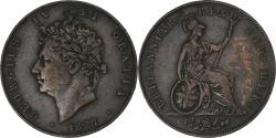 World Coins - Great Britain, George IV, 1/2 Penny, 1827, London, Copper, , KM:692